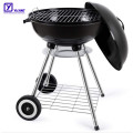 Square wire grill Trolley portable Black smokeless BBQ Charcoal Grill